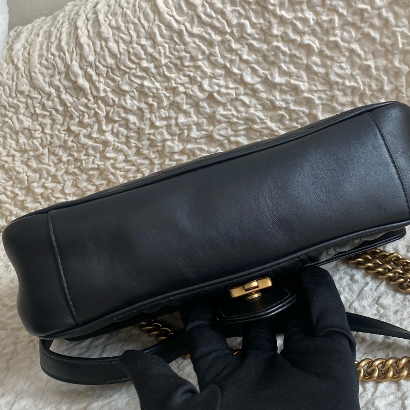 Gucci marmont 中號肩背包 購證全配-13