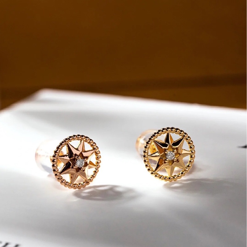 Dior迪奥幸运罗盘系列耳钉-0