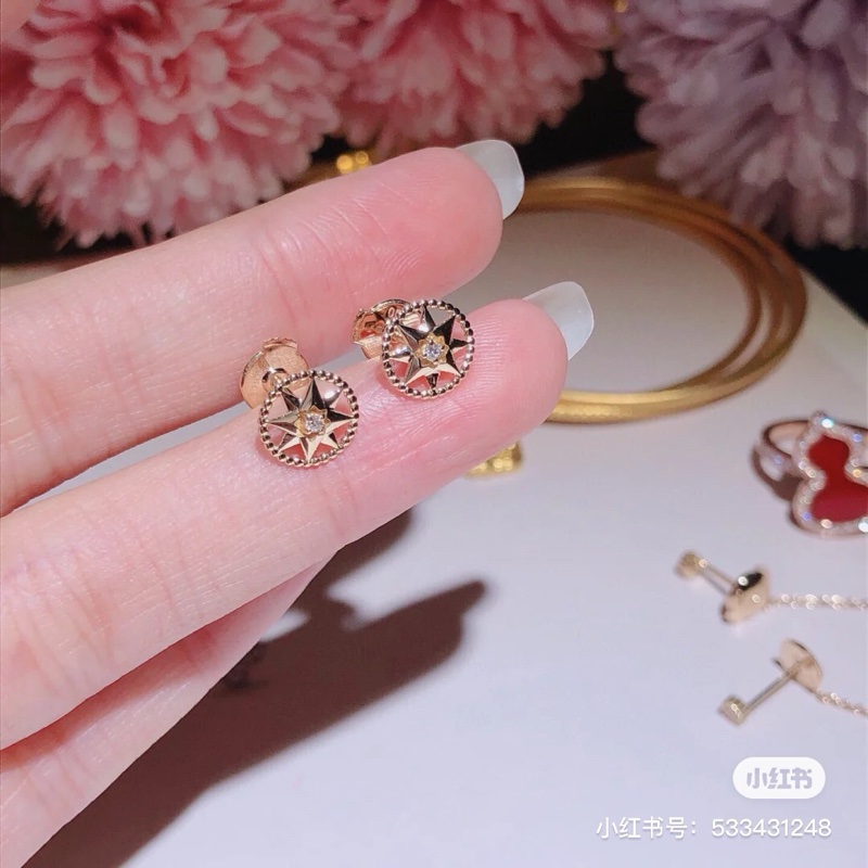 Dior迪奥幸运罗盘系列耳钉-5