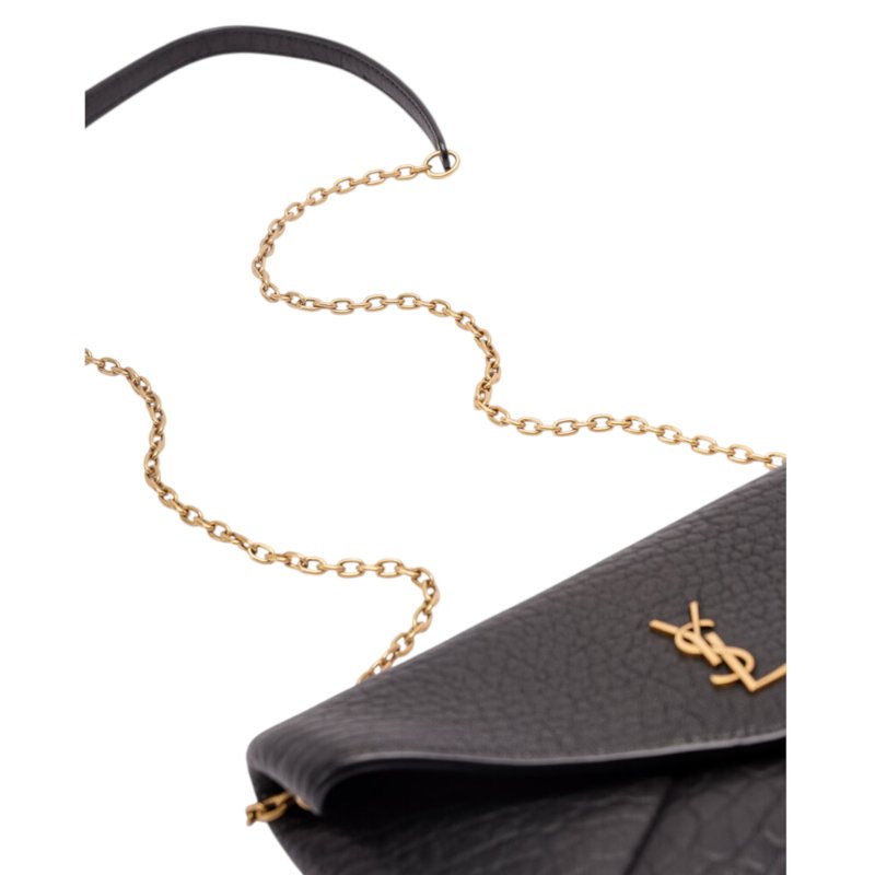 【YSL】SAINT LAURENT Envelope Cassandre 信封 鍊條 肩背包 斜背包 黑色 855569-2