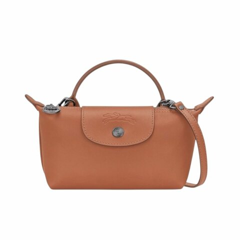 【LONGCHAMP】Le Pliage Xtra XS 迷你 牛皮 手提包 肩背包 斜背包 水餃包 腰果色 34205987M19
