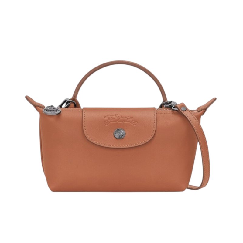 【LONGCHAMP】Le Pliage Xtra XS 迷你 牛皮 手提包 肩背包 斜背包 水餃包 腰果色 34205987M19-0
