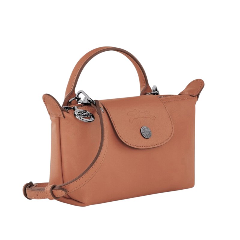 【LONGCHAMP】Le Pliage Xtra XS 迷你 牛皮 手提包 肩背包 斜背包 水餃包 腰果色 34205987M19-1