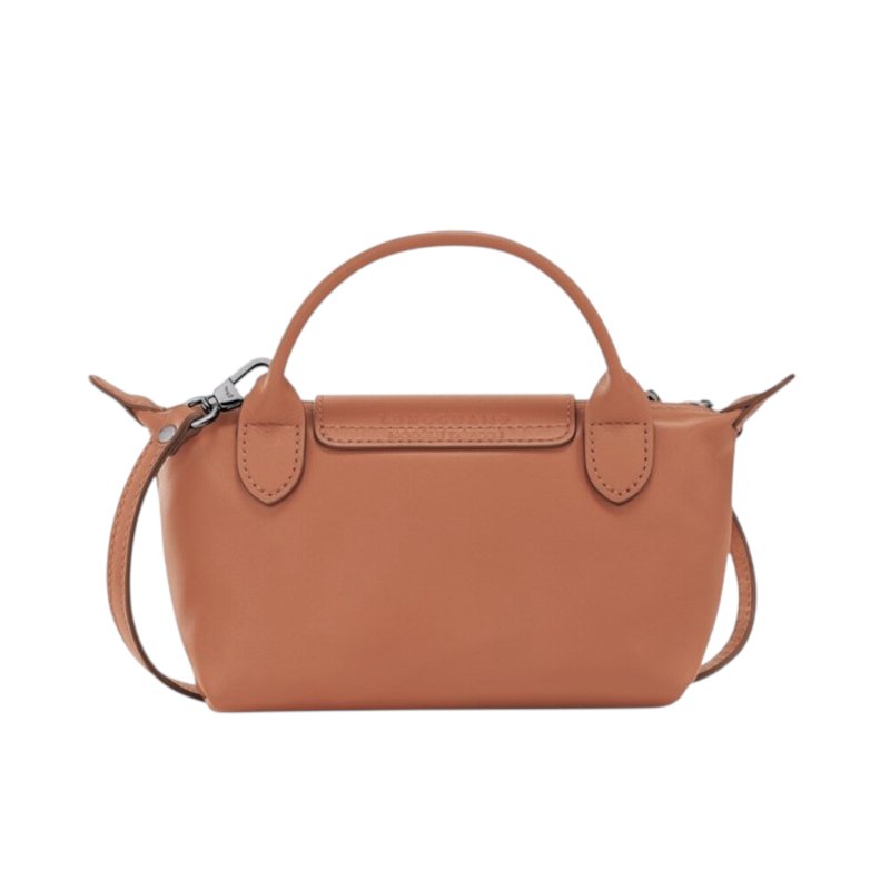 【LONGCHAMP】Le Pliage Xtra XS 迷你 牛皮 手提包 肩背包 斜背包 水餃包 腰果色 34205987M19-4
