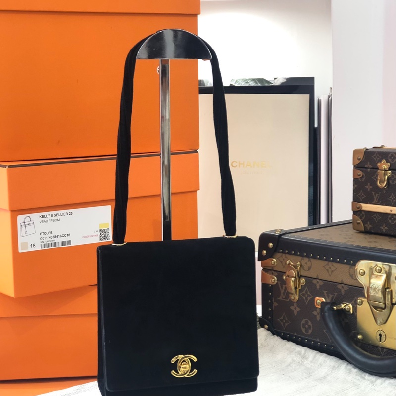 Chanel 香奈儿 经典黑金 中古Kelly-1