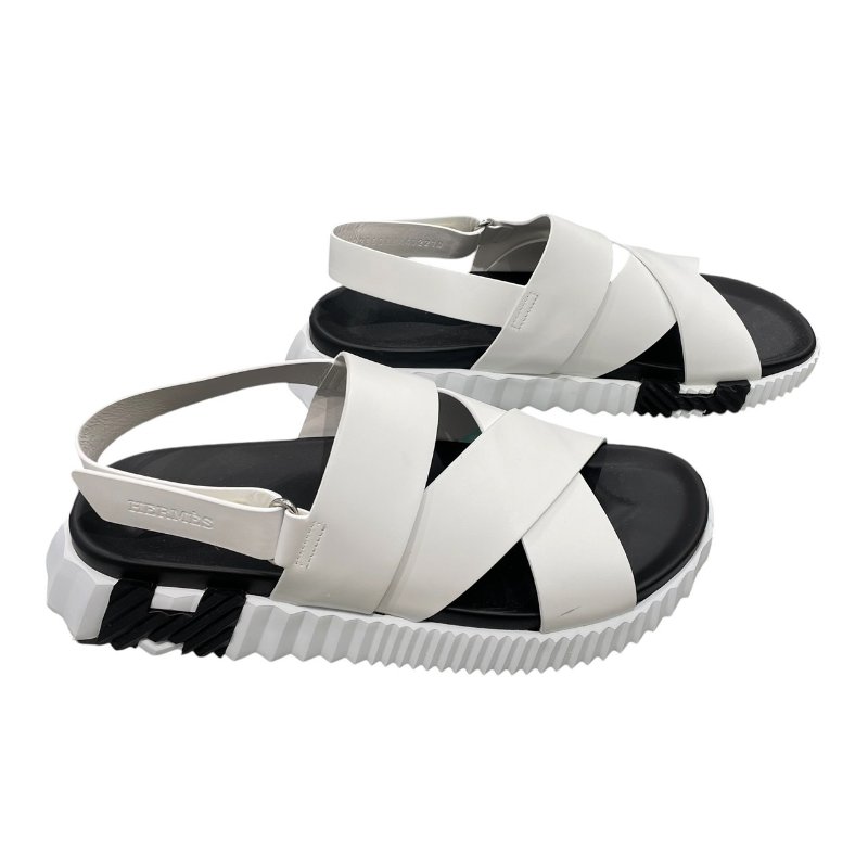 HERMES 愛馬仕 ELECTRIC 涼鞋 皮革 白色 #44-2