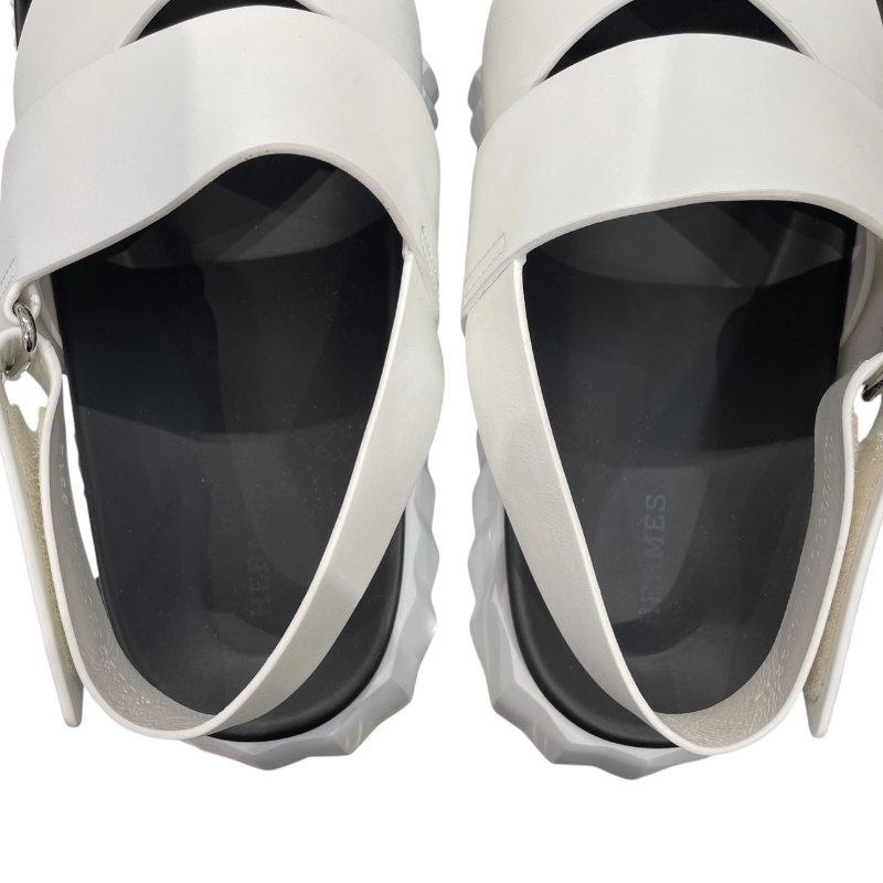 HERMES 愛馬仕 ELECTRIC 涼鞋 皮革 白色 #44-7