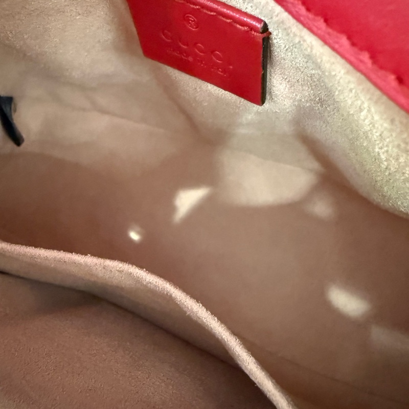 Gucci/古驰 GG Marmont 红金马蒙小号邮差包-3