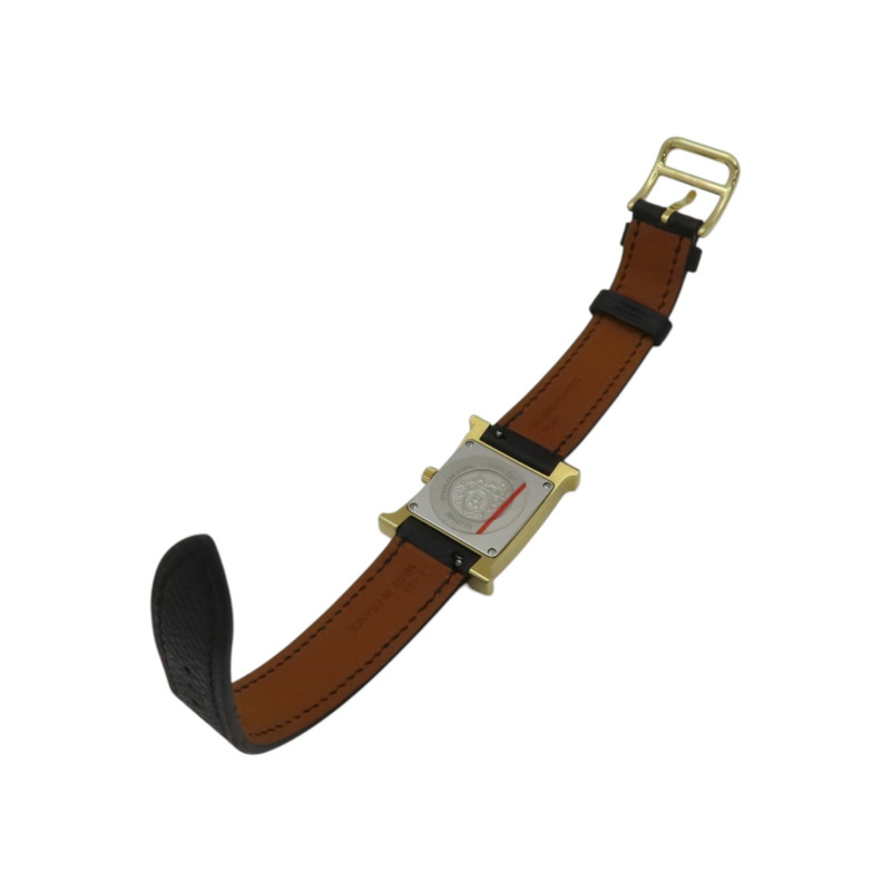 白色錶盤 黑色皮帶 Heure H 腕錶【HERMES 愛馬仕】-6