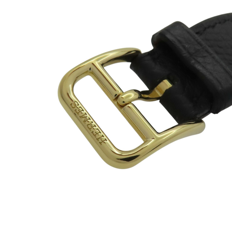 白色錶盤 黑色皮帶 Heure H 腕錶【HERMES 愛馬仕】-9