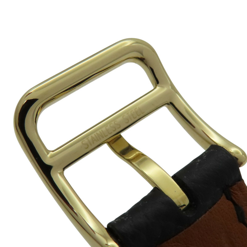 白色錶盤 黑色皮帶 Heure H 腕錶【HERMES 愛馬仕】-10