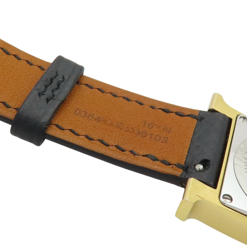 白色錶盤 黑色皮帶 Heure H 腕錶【HERMES 愛馬仕】-11