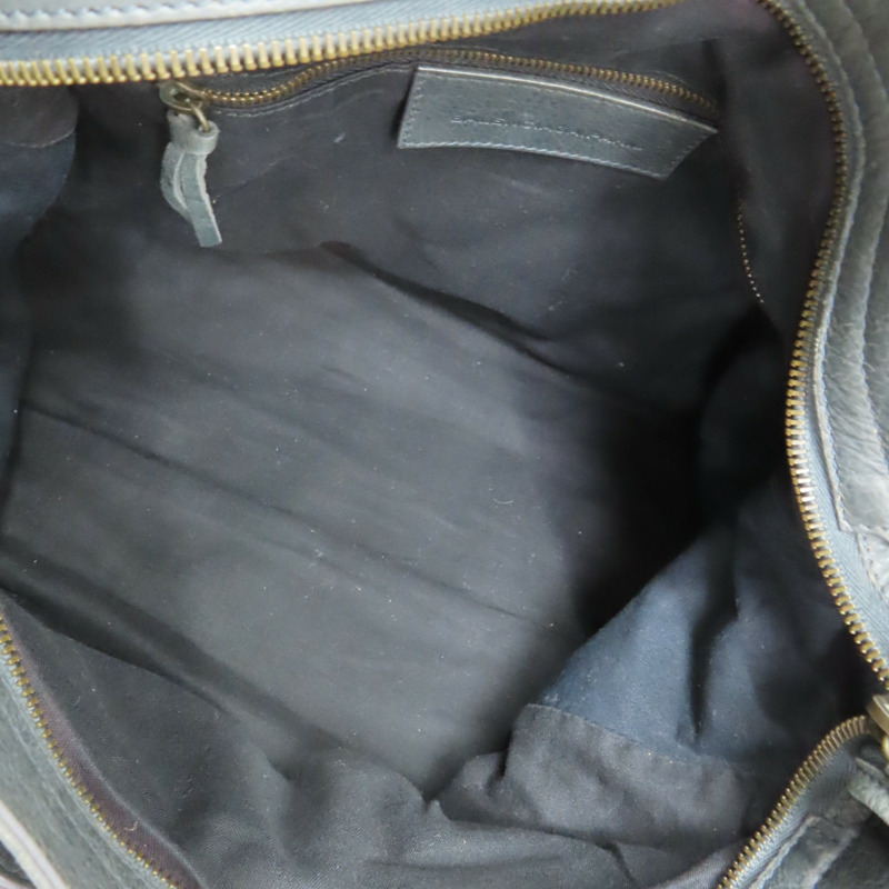 灰綠色 山羊皮 Classic Velo 機車包 肩背包【BALENCIAGA 巴黎世家】 235216-2