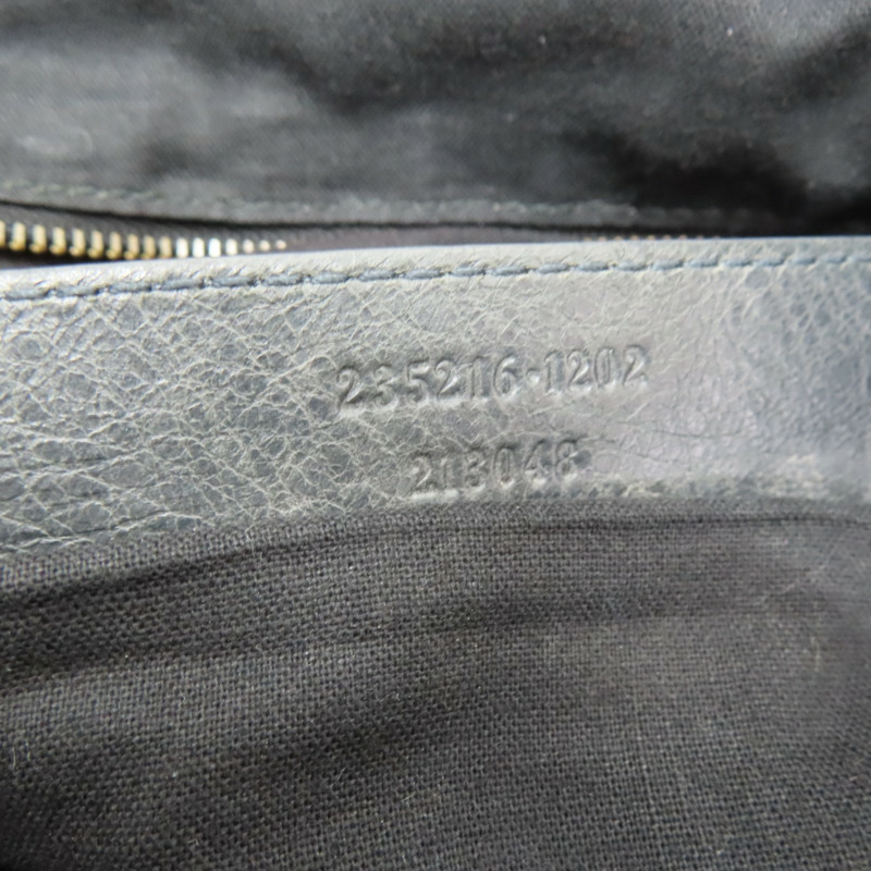 灰綠色 山羊皮 Classic Velo 機車包 肩背包【BALENCIAGA 巴黎世家】 235216-6