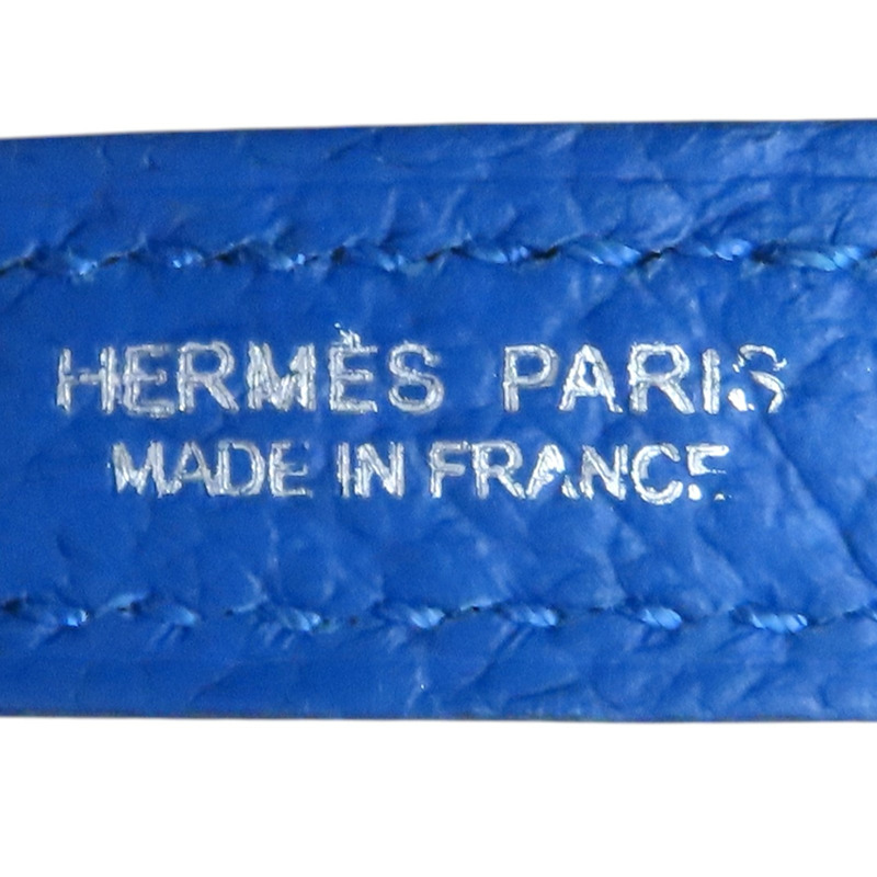 藍色 牛皮 Garden Party 30CM 手提包 C刻【HERMES 愛馬仕】-4