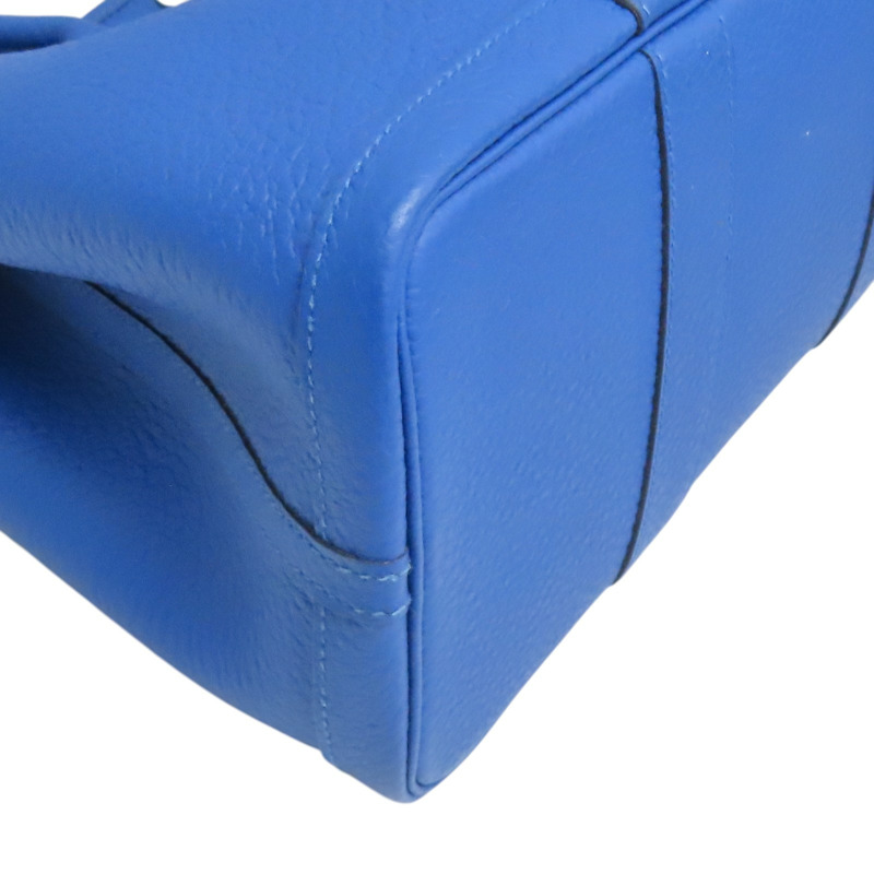 藍色 牛皮 Garden Party 30CM 手提包 C刻【HERMES 愛馬仕】-8