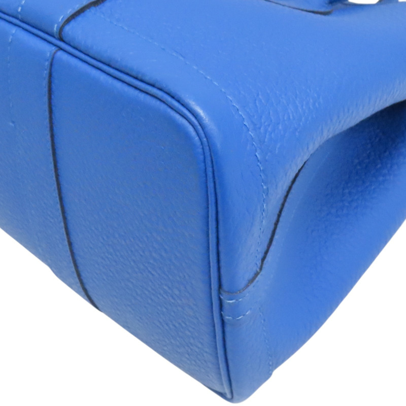 藍色 牛皮 Garden Party 30CM 手提包 C刻【HERMES 愛馬仕】-9