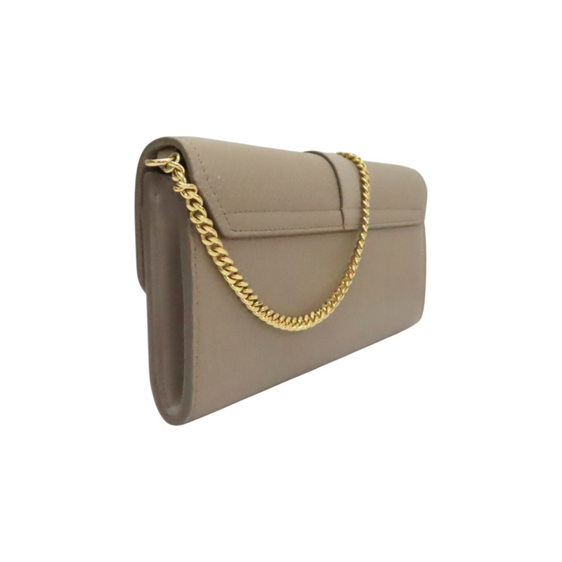 卡其色 牛皮 ABY 鎖頭WOC 鍊帶肩背包【Chloe 克羅伊】 CHC20SP314-1