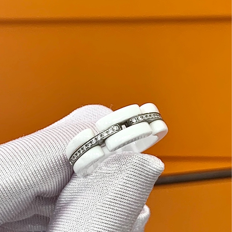 Chanel香奈儿ultra白陶瓷镶钻戒指-3