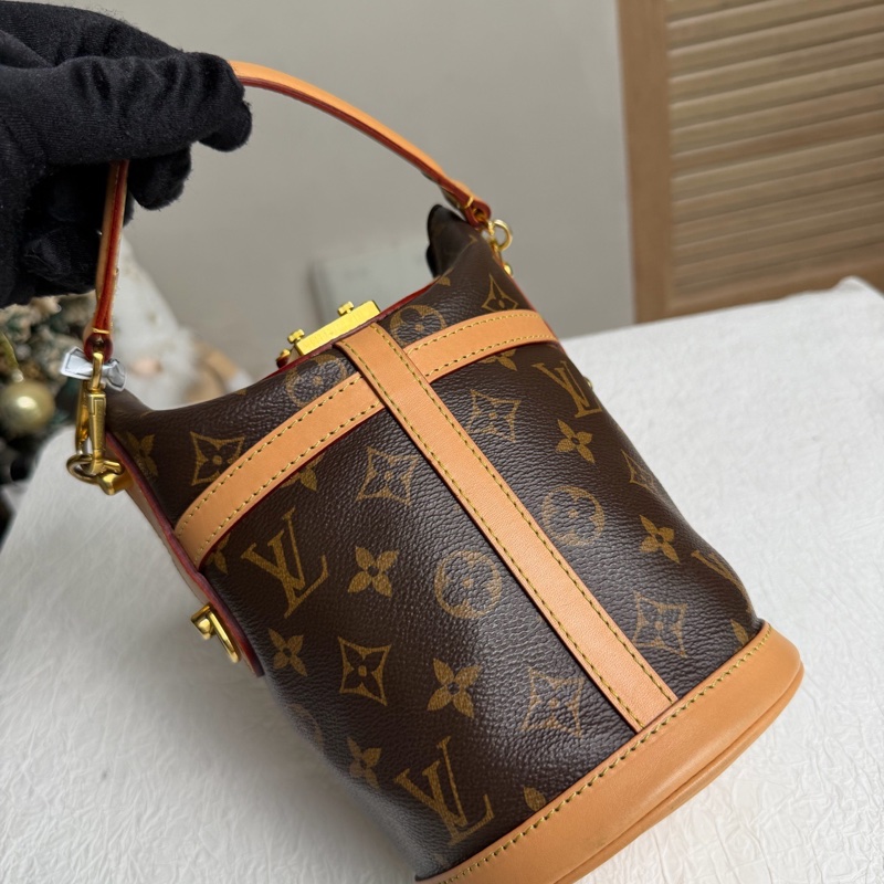 LV路易威登 經典老花 duffle薯條包 芯片款缺芯片-3