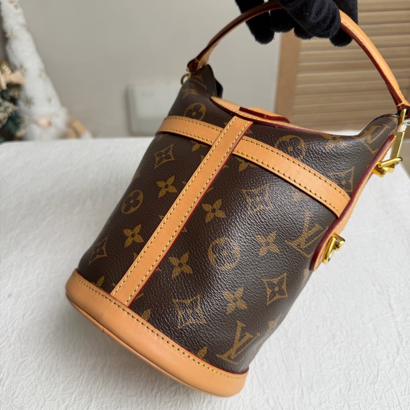 LV路易威登 經典老花 duffle薯條包 芯片款缺芯片-4