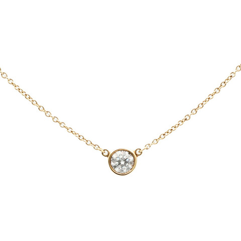 TIFFANY＆CO 18K黃金By The Yard Necklace鑽石手鏈