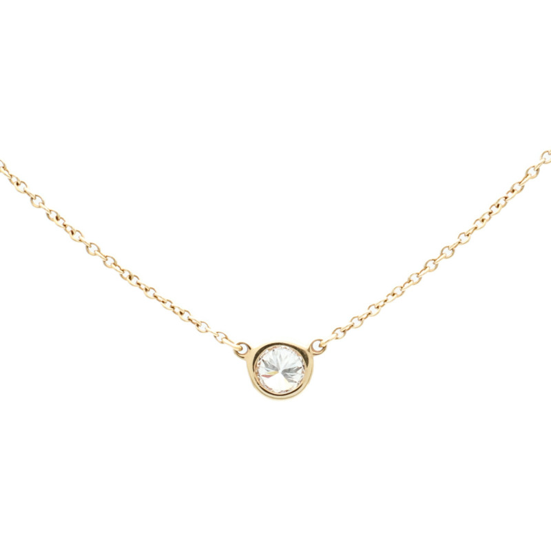 TIFFANY＆CO 18K黃金By The Yard Necklace鑽石手鏈-1