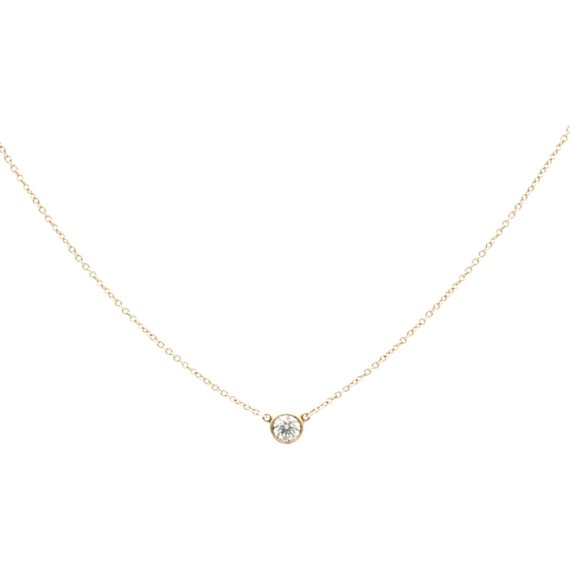 TIFFANY＆CO 18K黃金By The Yard Necklace鑽石手鏈-2