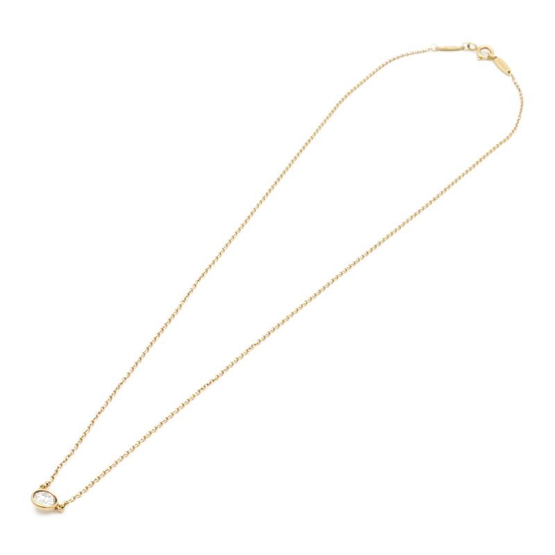 TIFFANY＆CO 18K黃金By The Yard Necklace鑽石手鏈-7