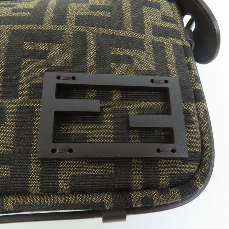 FENDI 帆布Simply Fendi Mini肩背袋-5