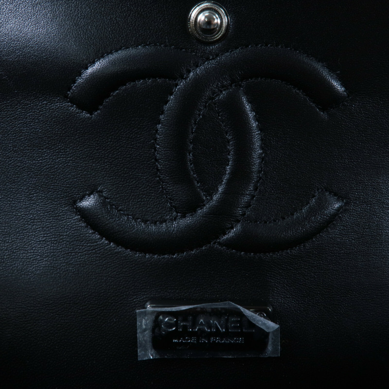 CHANEL 羊皮皮革Newspaper Graffiti ouble Flap Bag鏈帶肩背袋-6