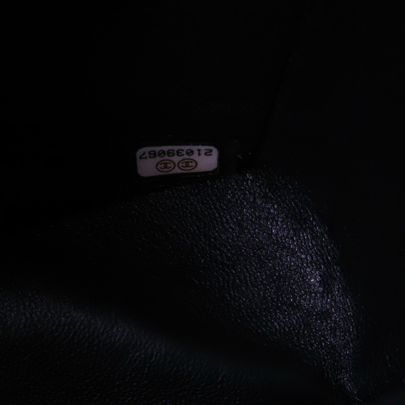 CHANEL 羊皮皮革Newspaper Graffiti ouble Flap Bag鏈帶肩背袋-7