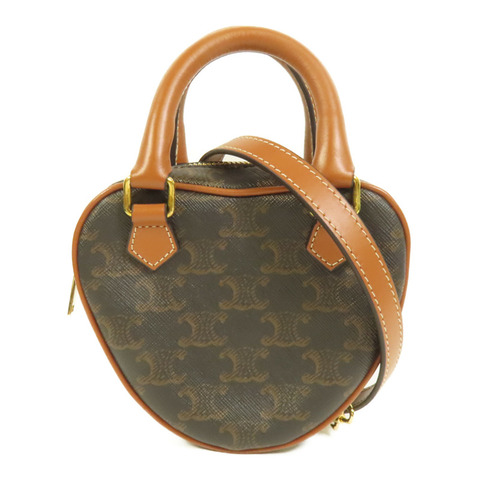 CELINE 塗層帆布Triomphe Heart肩背袋