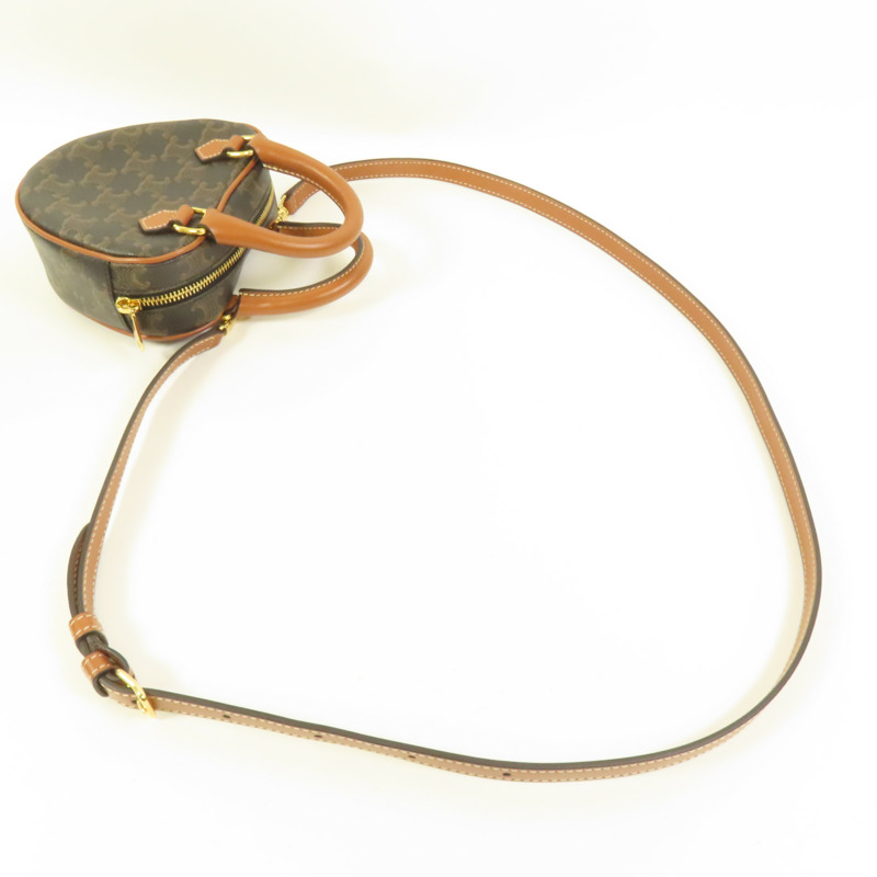 CELINE 塗層帆布Triomphe Heart肩背袋-4