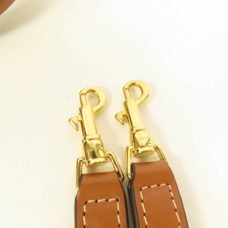 CELINE 塗層帆布Triomphe Heart肩背袋-6