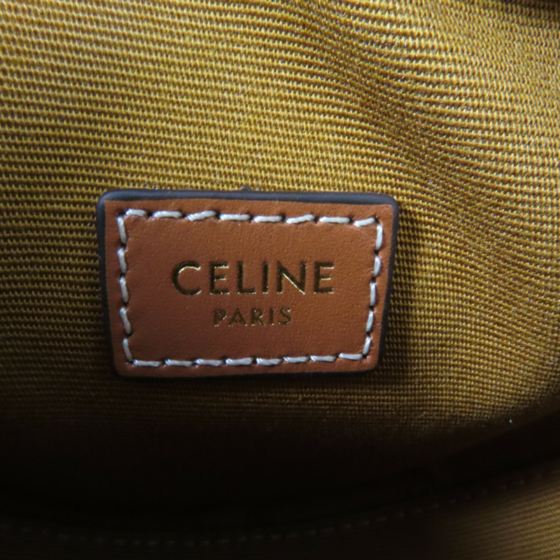 CELINE 塗層帆布Triomphe Heart肩背袋-7