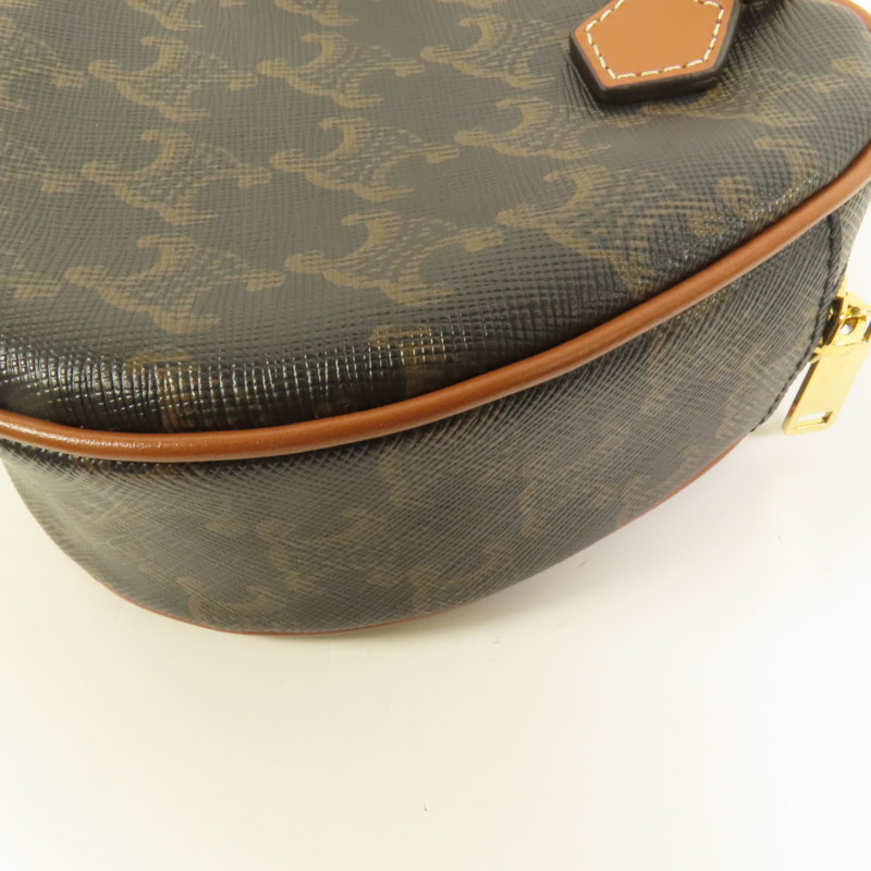 CELINE 塗層帆布Triomphe Heart肩背袋-11