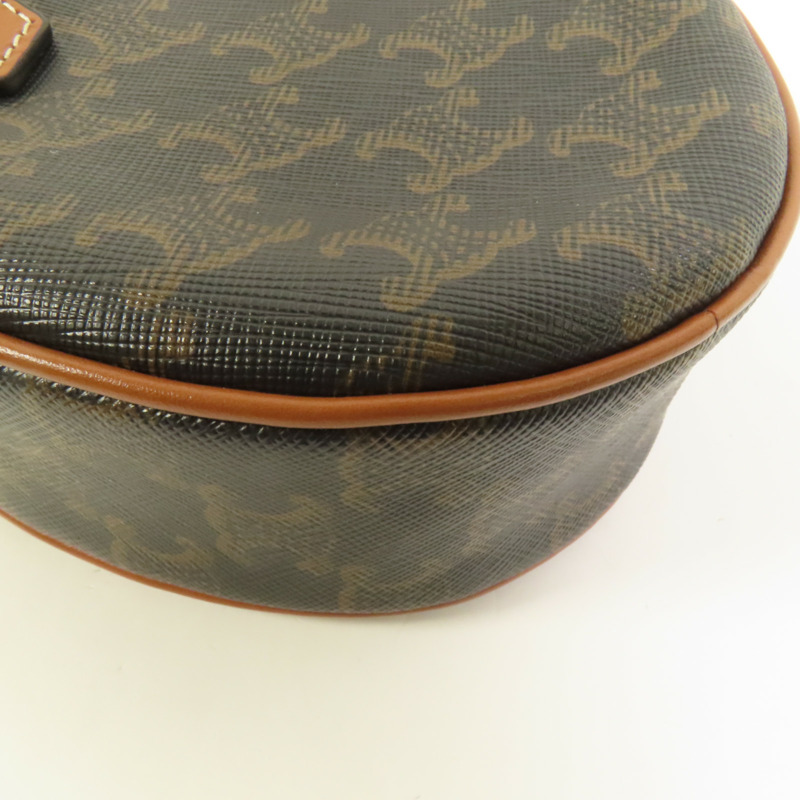 CELINE 塗層帆布Triomphe Heart肩背袋-12