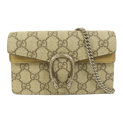 GUCCI 塗層帆布Dionysus GG Super Mini肩背袋