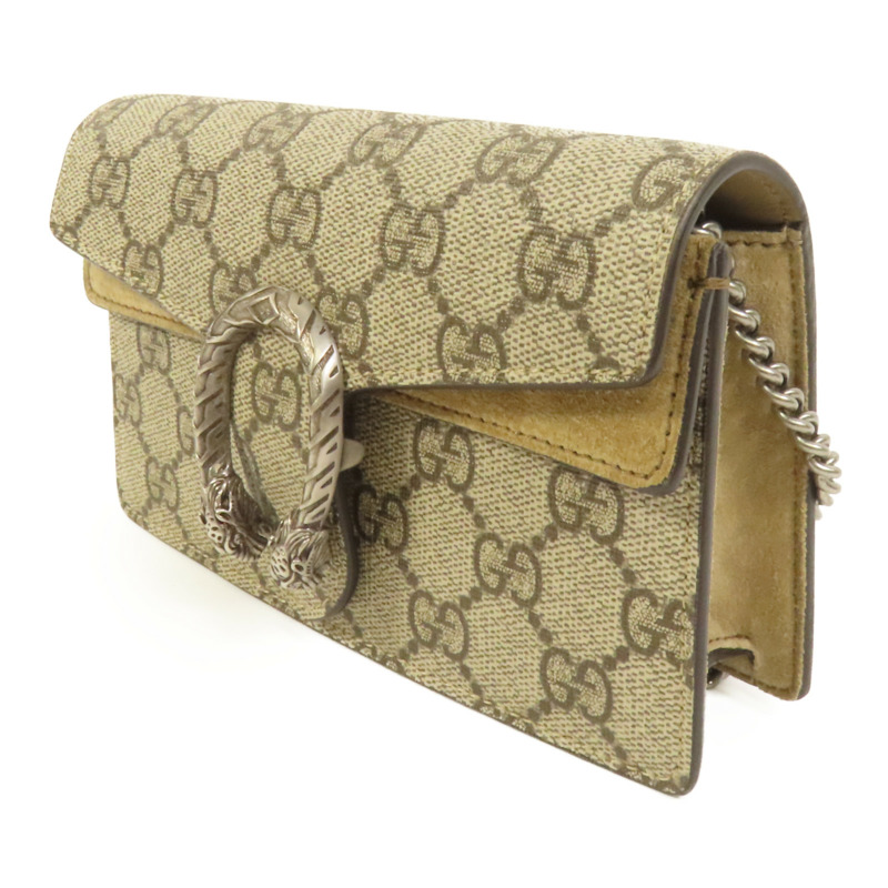 GUCCI 塗層帆布Dionysus GG Super Mini肩背袋-2