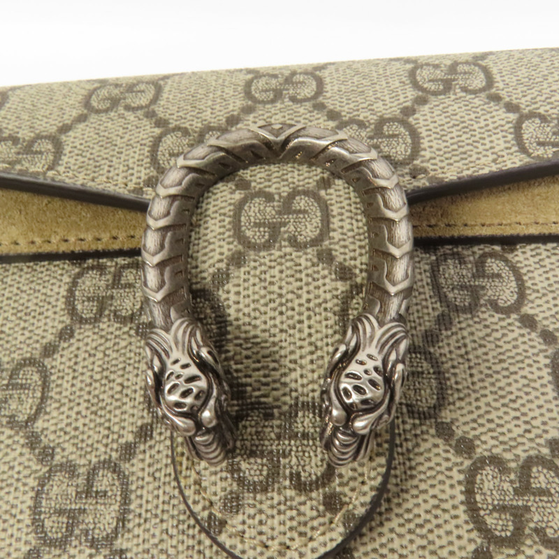 GUCCI 塗層帆布Dionysus GG Super Mini肩背袋-5
