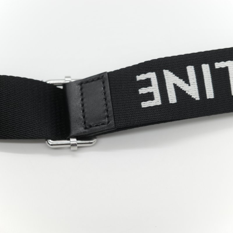 Celine 思琳 黑色 經典花紋 帆布背帶 相機包 斜挎包-11