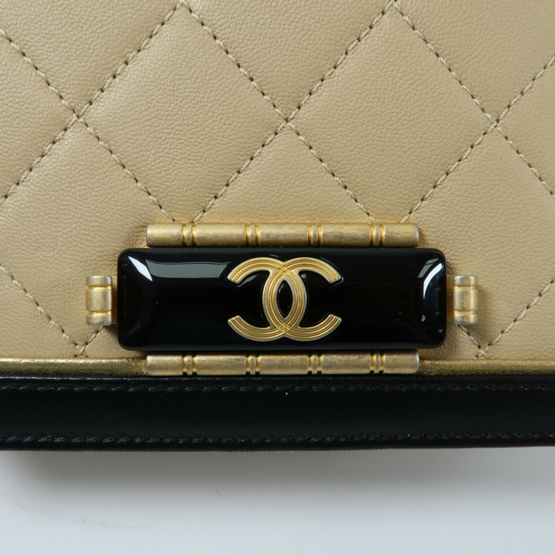 CHANEL 羊皮皮革Chain Shoulder鏈帶肩背袋-5