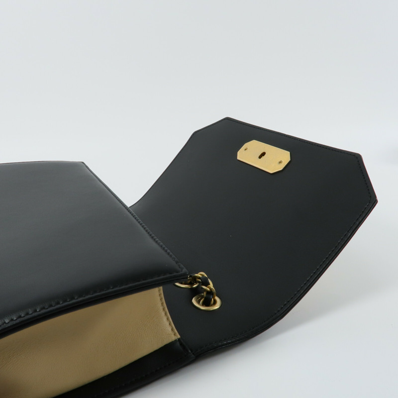 CHANEL 羊皮皮革Chain Shoulder鏈帶肩背袋-10