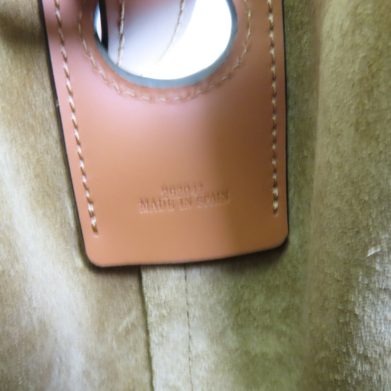 LOEWE 帆布/牛皮皮革Balloon肩背袋-7