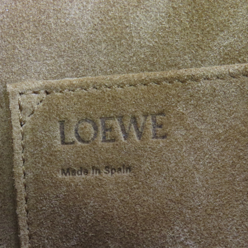 LOEWE 帆布/牛皮皮革Balloon肩背袋-8