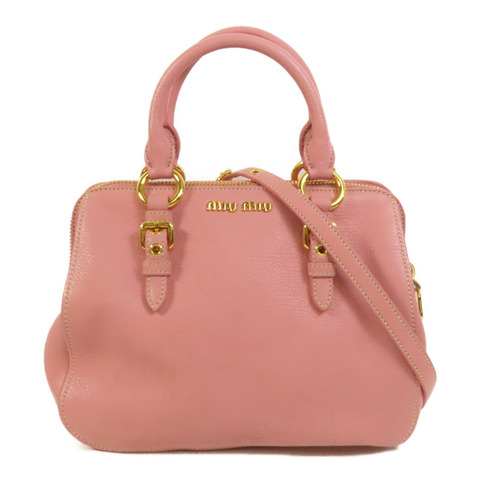 Miu Miu 牛皮皮革2 Way Shoulder手挽肩背兩用袋