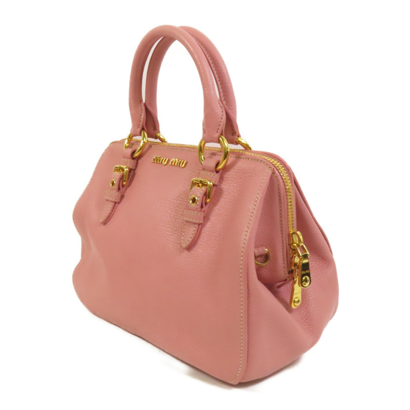 Miu Miu 牛皮皮革2 Way Shoulder手挽肩背兩用袋-2