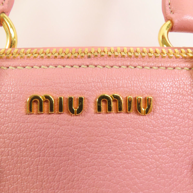 Miu Miu 牛皮皮革2 Way Shoulder手挽肩背兩用袋-7