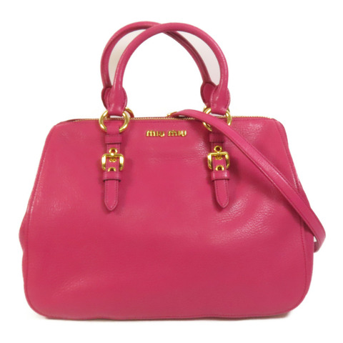 Miu Miu 牛皮皮革2 way Shoulder手挽肩背兩用袋